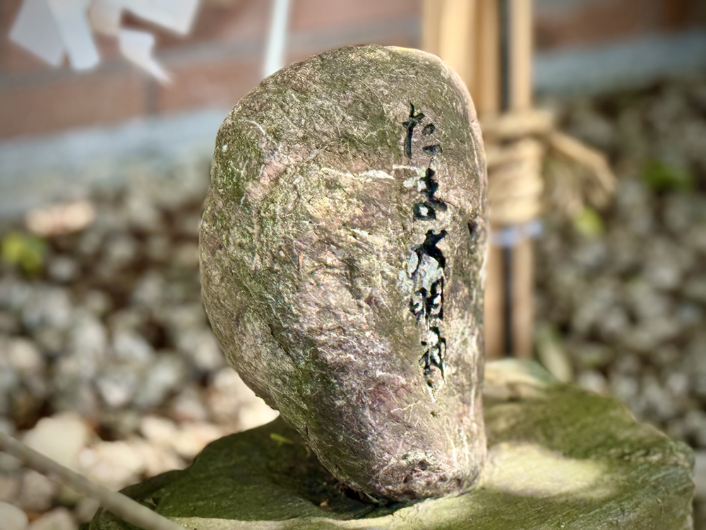 たま大明神の石