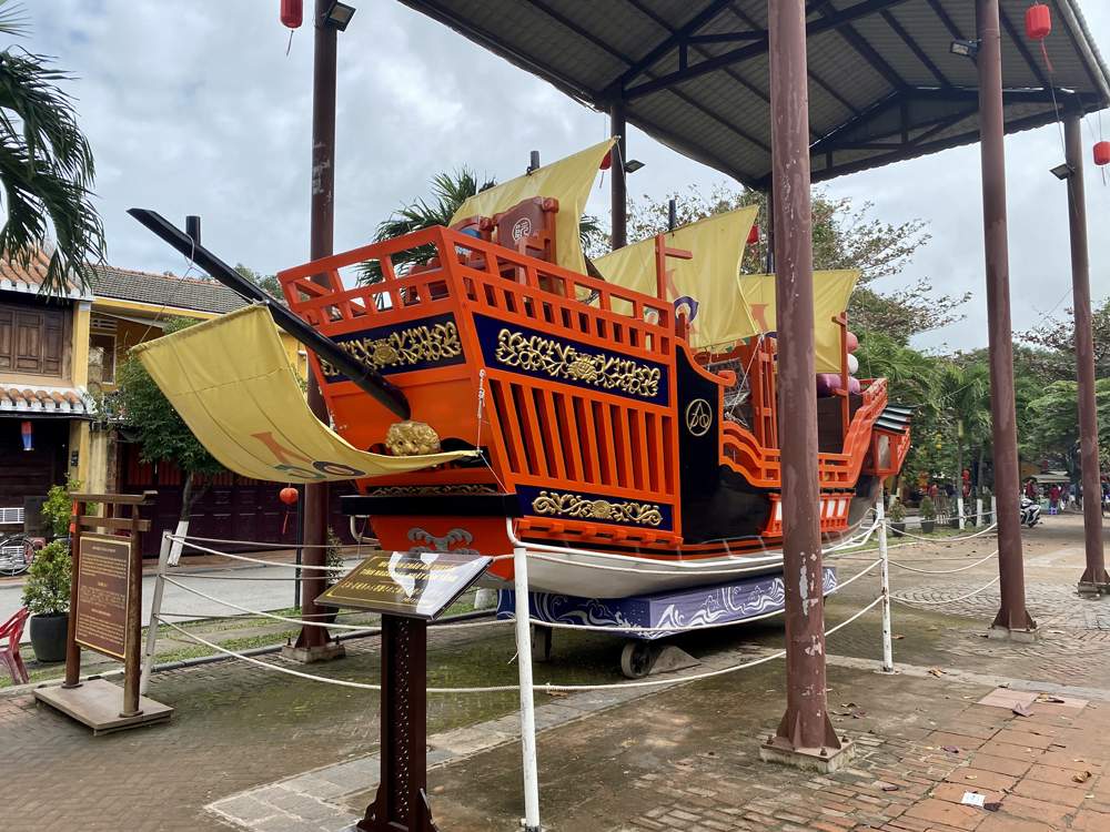 朱印船貿易の御朱印船の模型