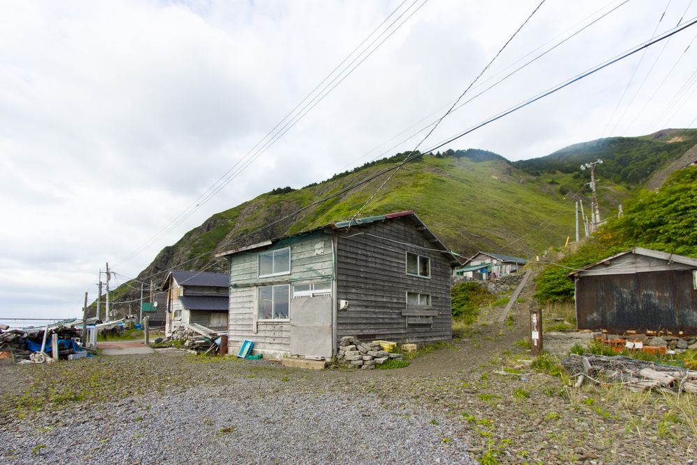 礼文島宇遠内の集落