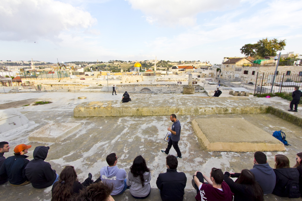 エルサレム旧市街の屋上から岩のドーム