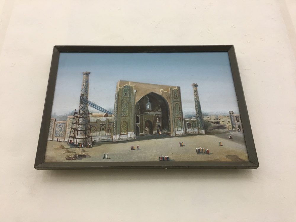 ウルグ・ベク・マドラサ復旧の様子