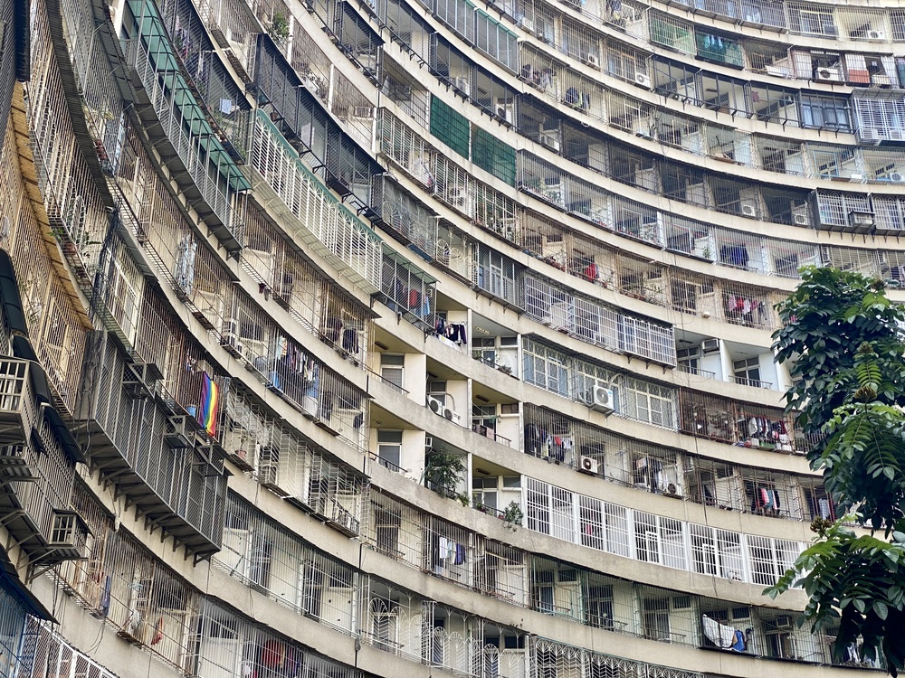 果貿社区の円形集合住宅