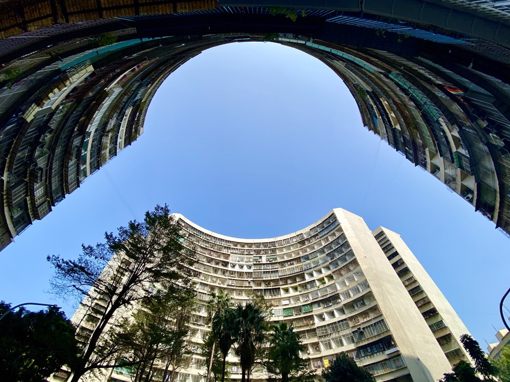 果貿社区の円形集合住宅