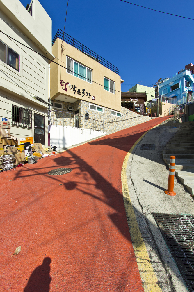 甘川文化村の限界勾配