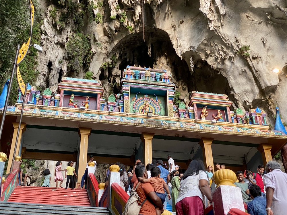 バトゥ洞窟階段頂上