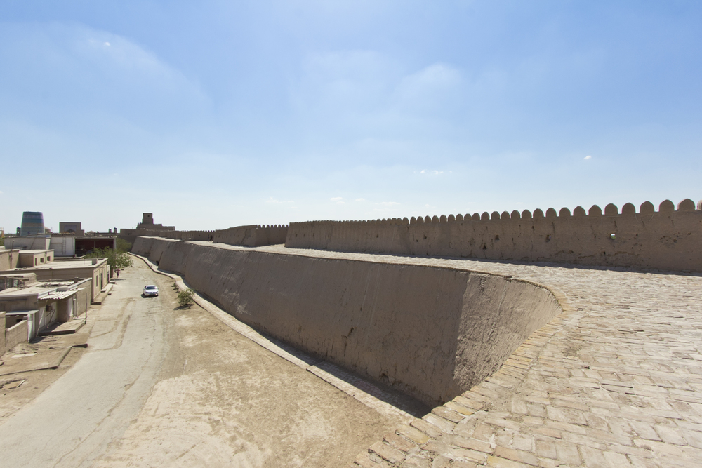 ウズベキスタンヒヴァイチャンカラ城壁