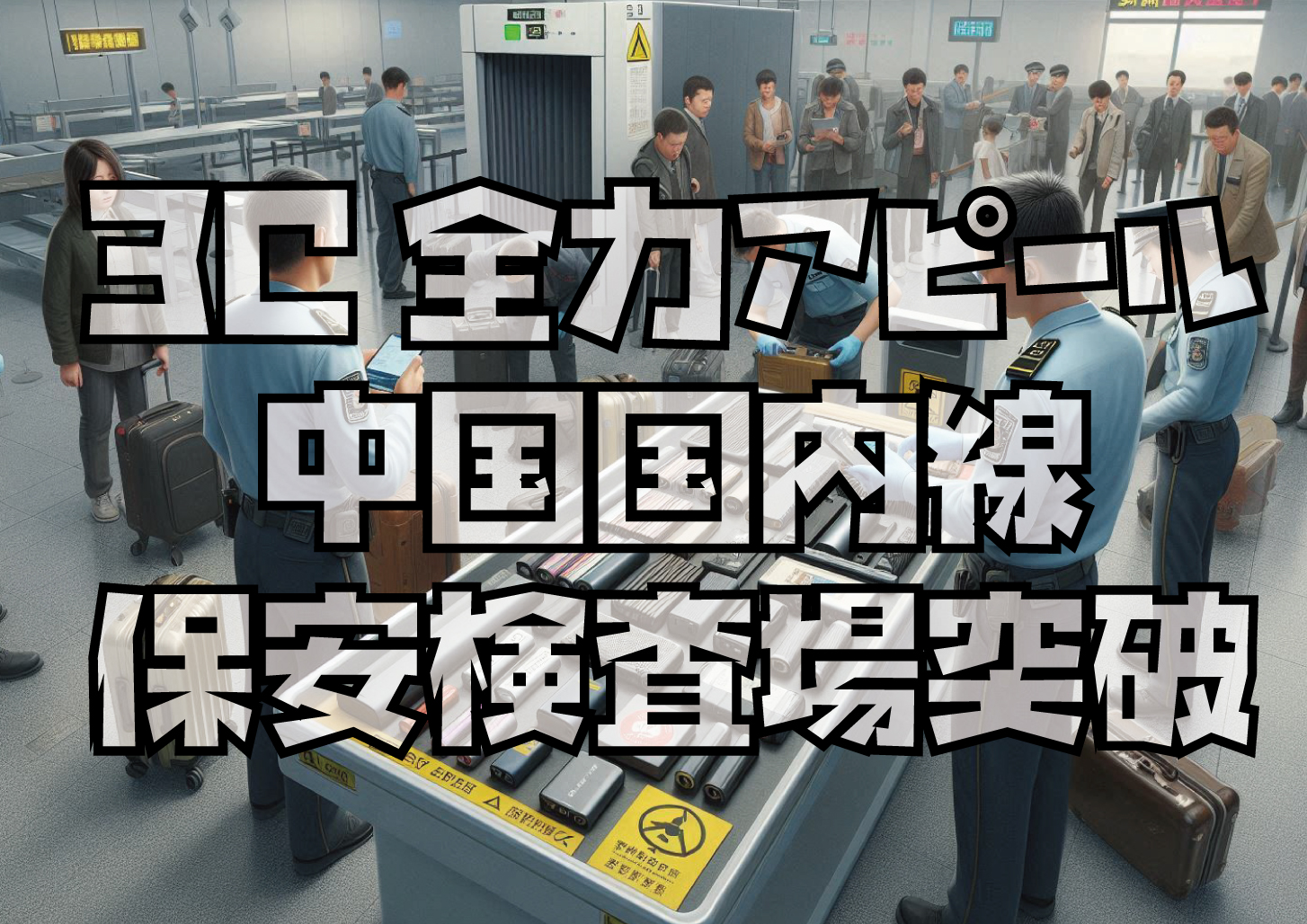 中国国内線保安検査