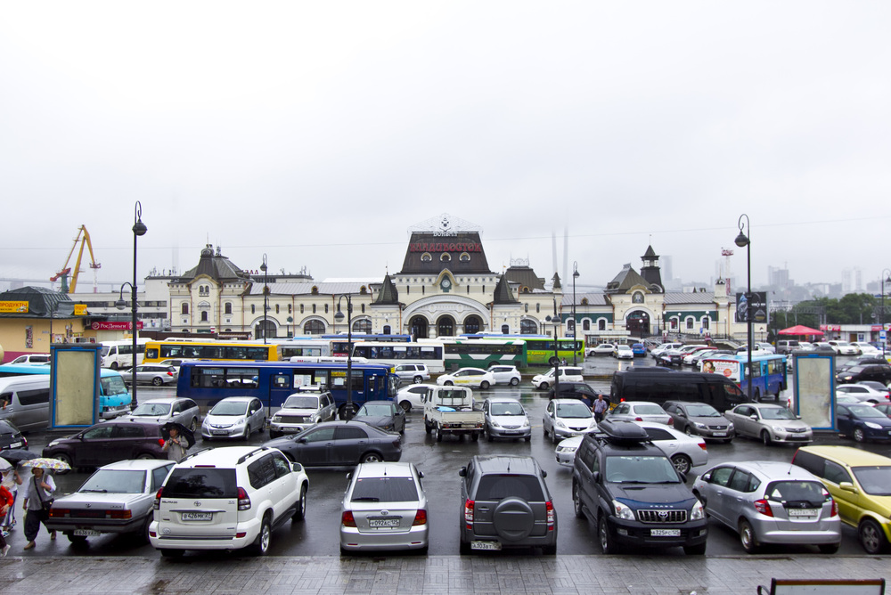 シベリア鉄道始発駅ウラジオストク駅